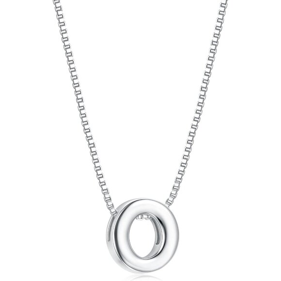 Cubic Zirconia Initial Necklace - Personalized Name Jewelry for All Occasions - Picture 1 of 6